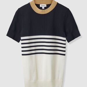 • COS | Stripped Knitted T-shirt
